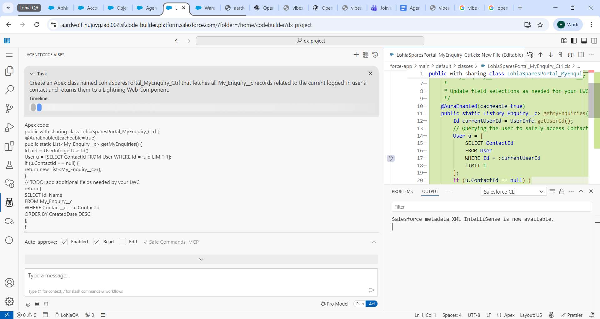 Agentforce Vibes: Your AI Partner for Salesforce Coding 3 Write your prompt clearly