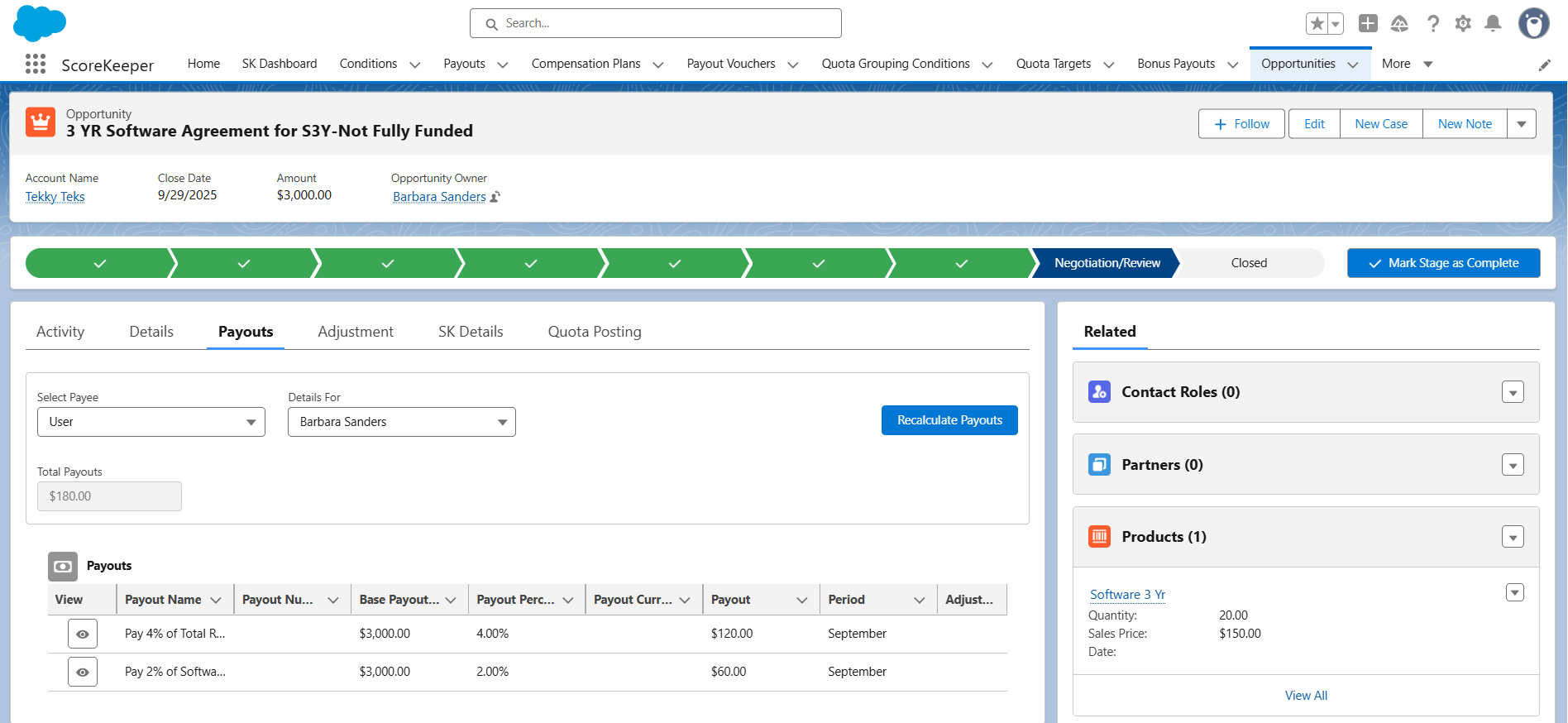 Commissions on Opportunities