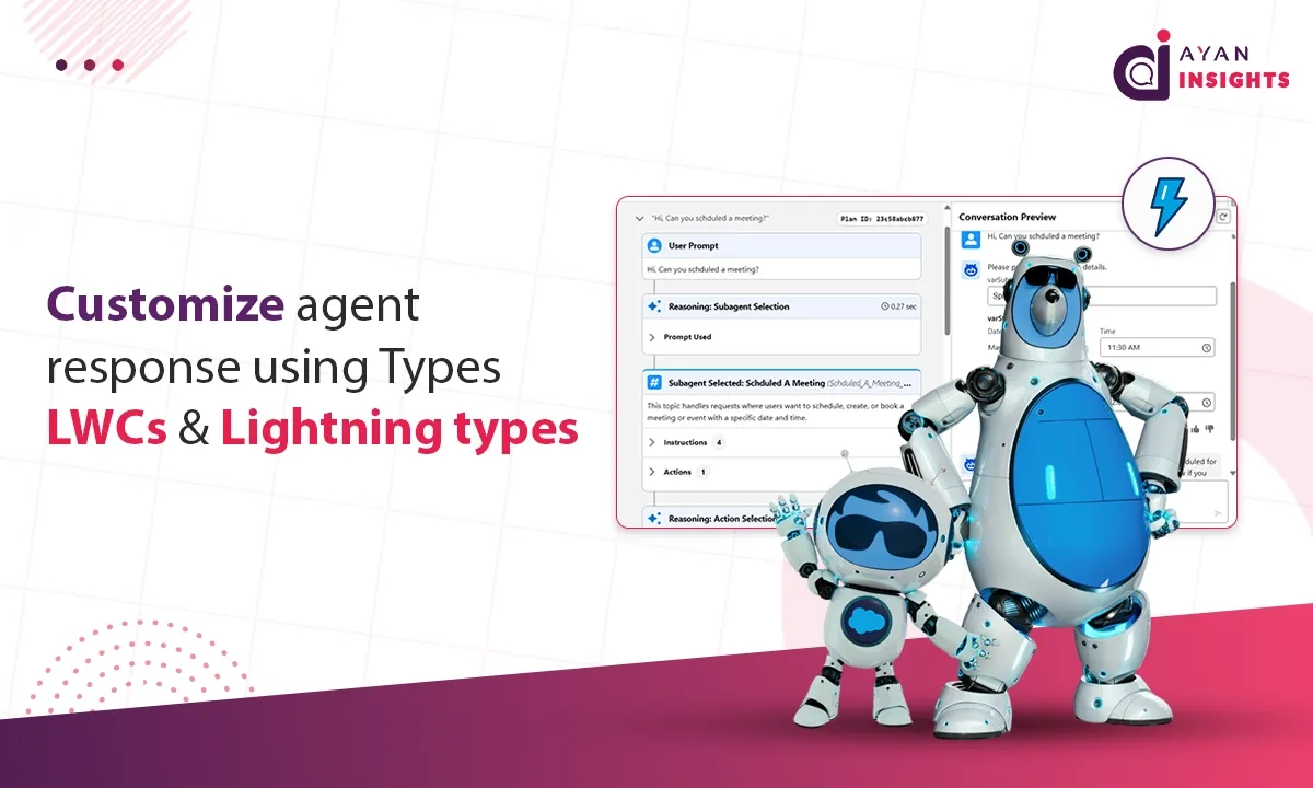 Customize agent response using LWCs and Lightning Types