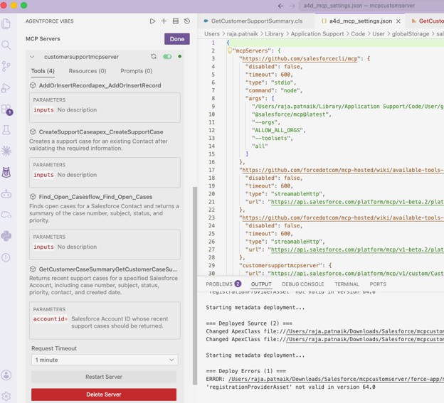 Building a Custom Salesforce MCP Server with Apex, Flow, and APIs 10 Picture11